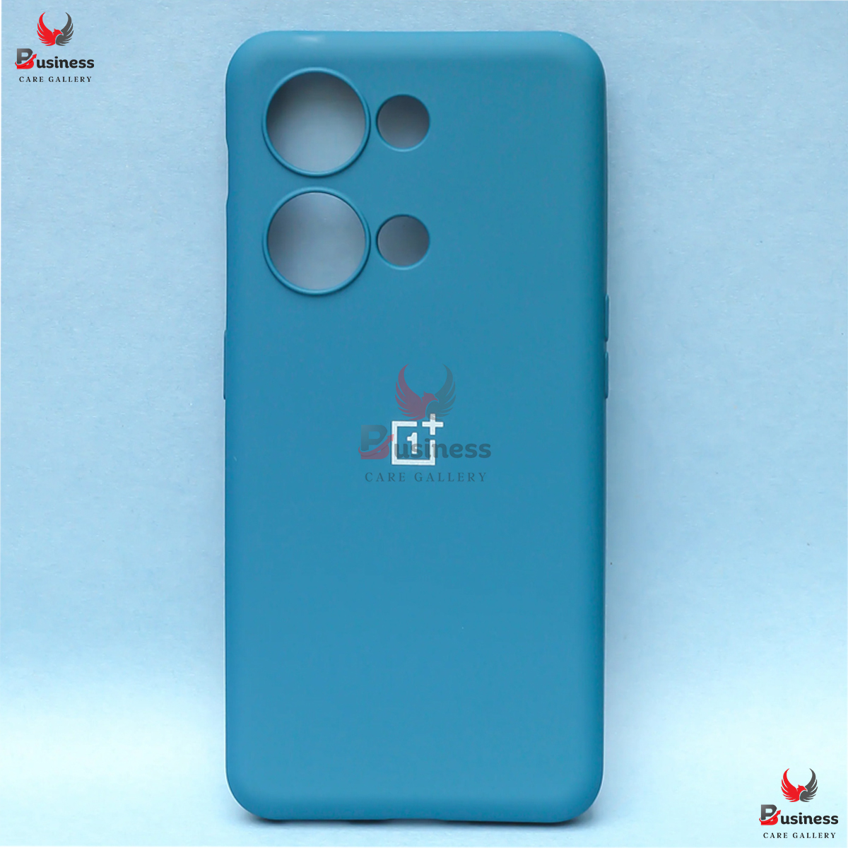 Picture of For OnePlus Nord 3 Strong Liquid Silicone Soft Gel Rubber Shockproof Case With Logo For OnePlus Nord3 Back Cover