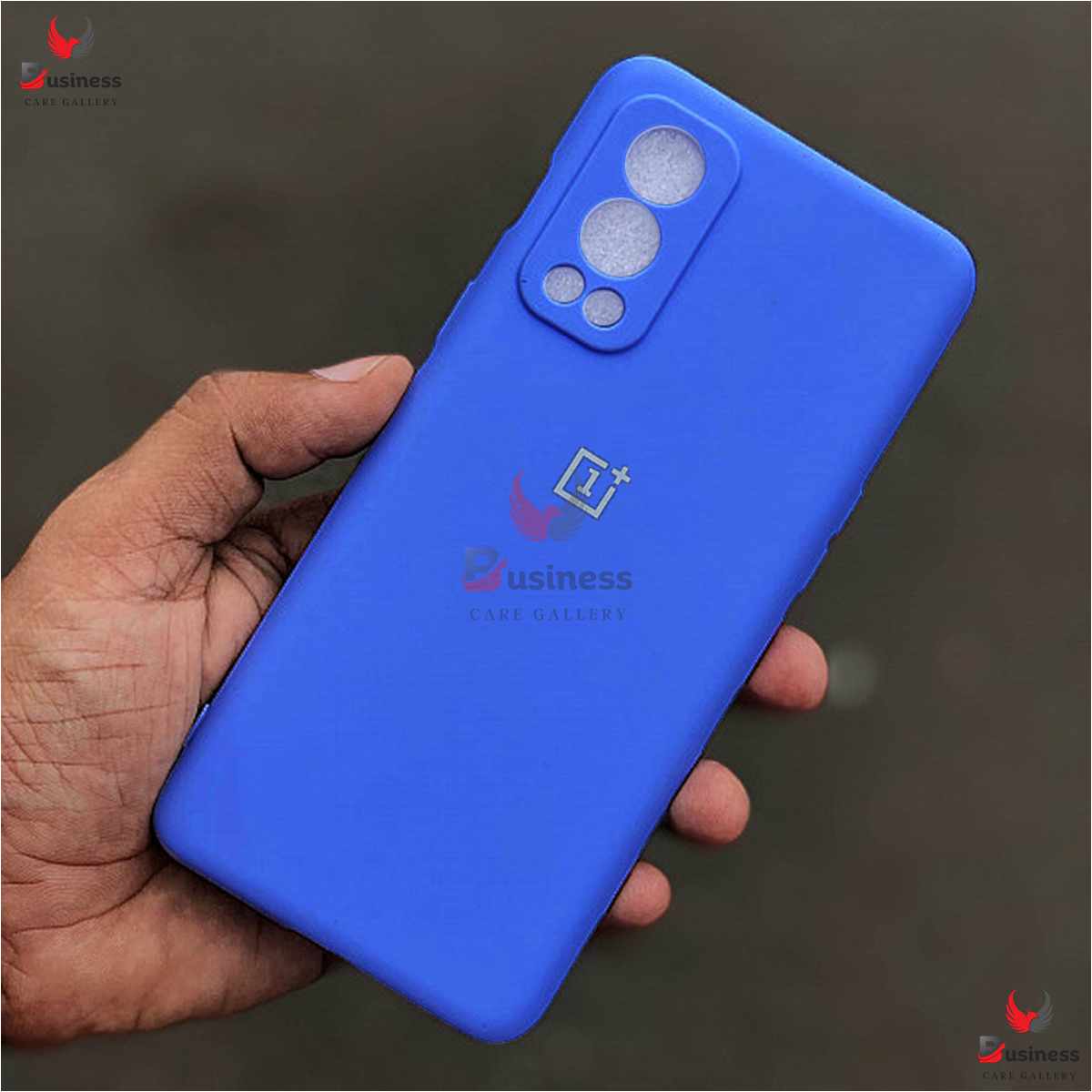 Picture of For OnePlus Nord 2 5G Strong Liquid Silicone Soft Gel Rubber Shockproof Case With Logo For 1+ Nord 2 Back Cover