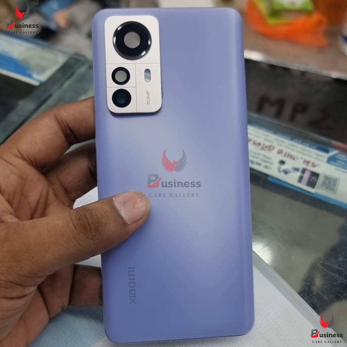 Picture of Eplacement Backshell Glass Panel for Xiaomi Mi 12 Pro 100% Original Battery Back Door Housing