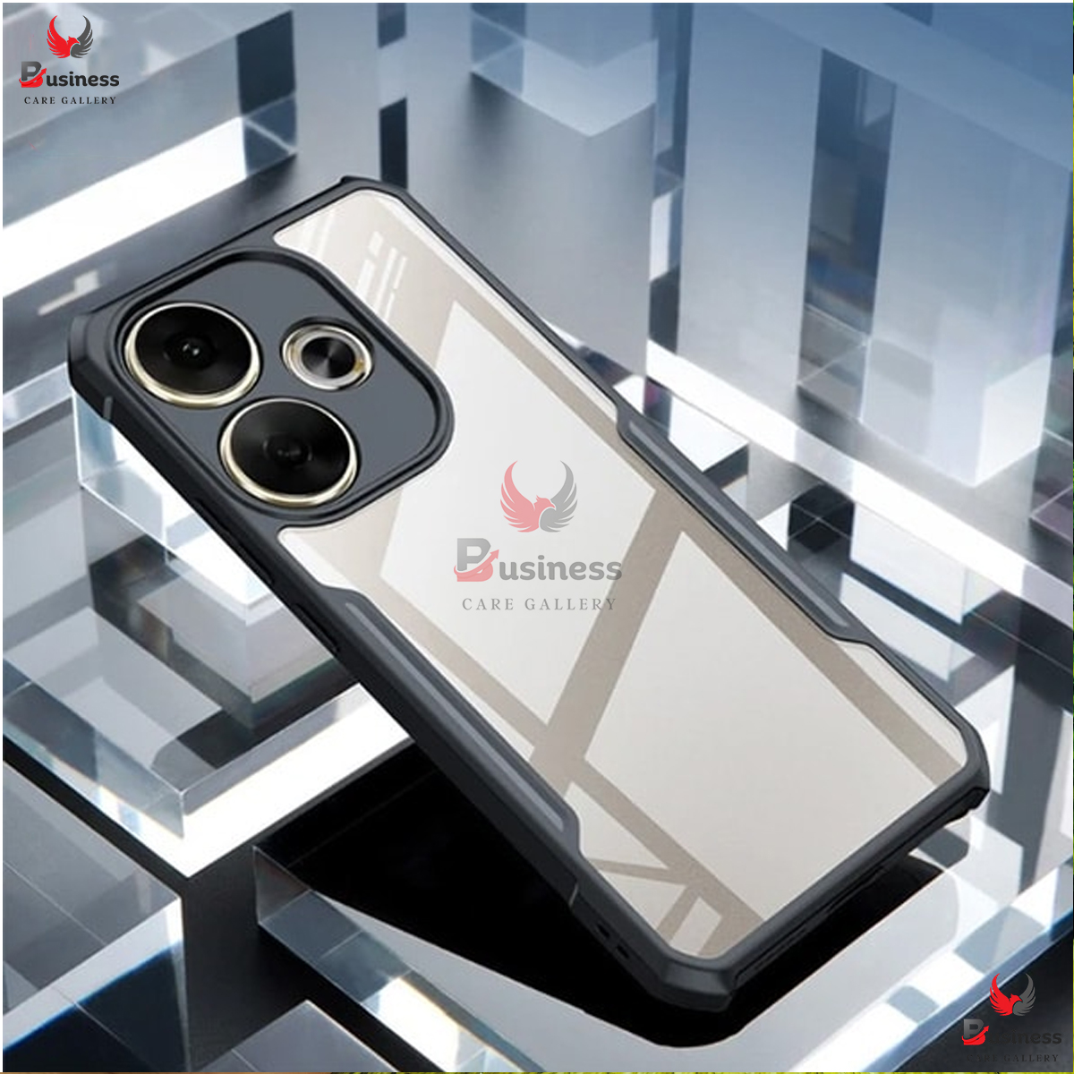 Picture of For Xiaomi Redmi Turbo 3 desigen Transparent CXunddo Shockproof Back Cover Phone Case