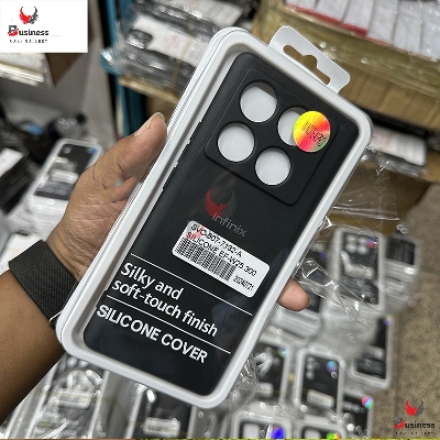 Picture of For Infinix Note 40 Pro Box Premium Soft Silicone Shockproof Camera Bumper Protective Trendy Stylish Back Cover