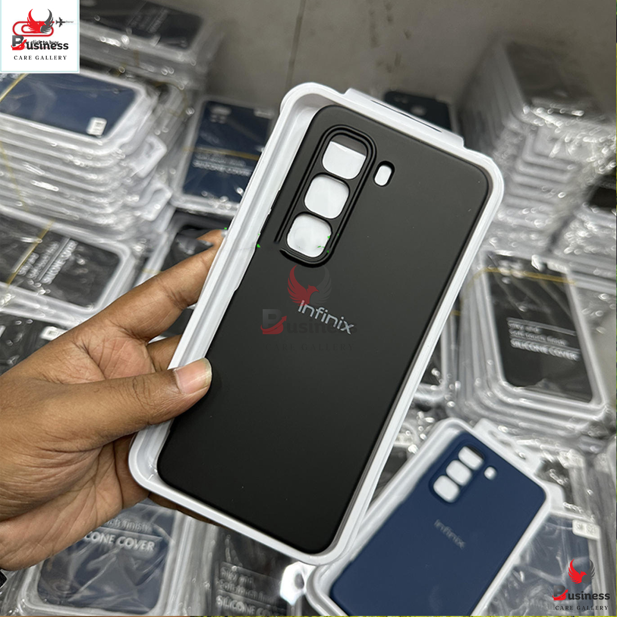 Picture of For Infinix Hot 50 Pro Box New Generation Luxury Liquid Silicone Unique Design Back Case