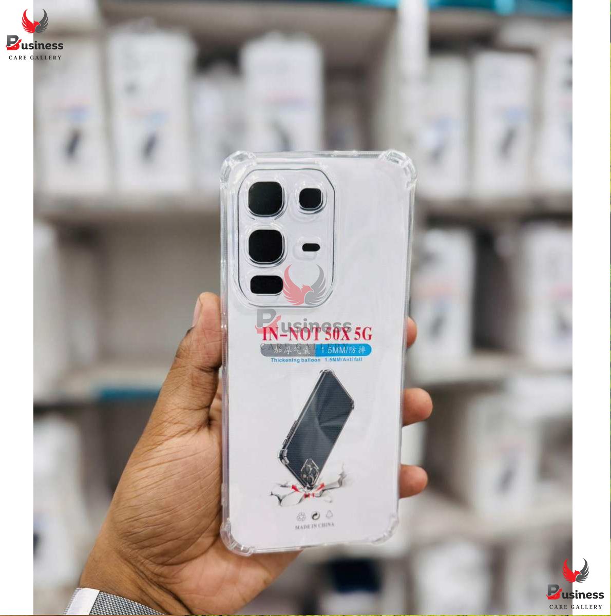 Picture of Infinix Note 50x Luxury Crystal Clear Case Soft Silicone Shockproof Transparent Shell TPU Back Cover 60 Fusion Back cover