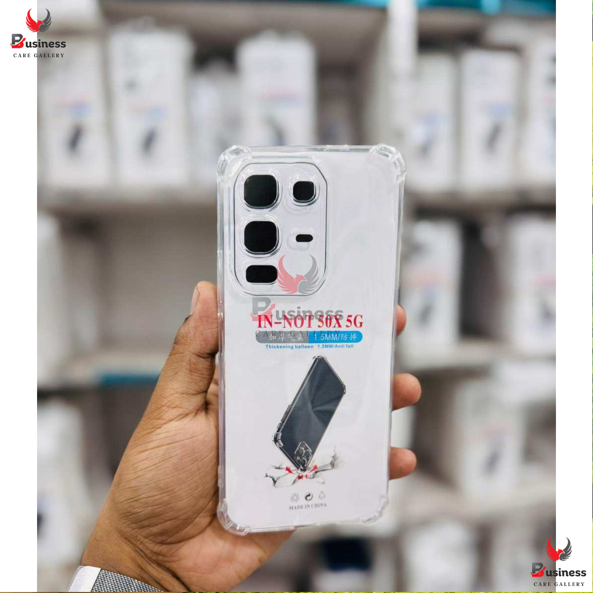 Picture of Infinix Note 50x Luxury Crystal Clear Case Soft Silicone Shockproof Transparent Shell TPU Back Cover 60 Fusion Back cover