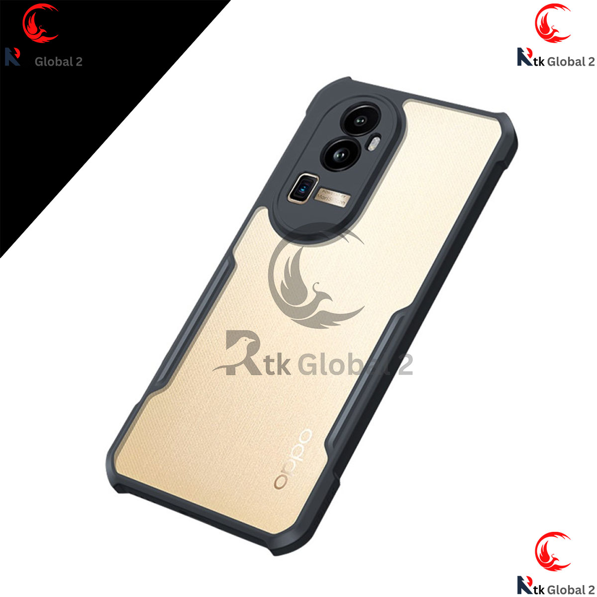 Picture of For Oppo Reno 10 Pro Plus Back Cover Xundd Case Edge-Reinforced Shockproof Hard Transparent Phone Cover