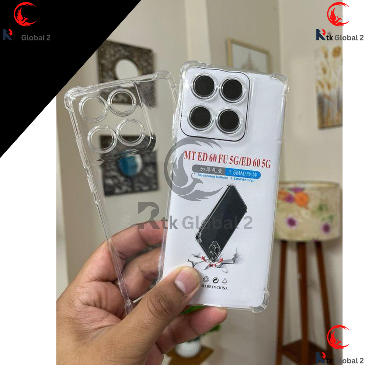 Picture of For Motorola Edge 60 Fusion / Motorola Edge 60 5g Case Soft Transparent Full Protection shockproof Armor Back Cove