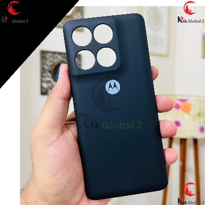 Picture of Pikkme Back Cover for Moto Edge 60 Fusion 5G | Ultra Hyrbid | Full Camera Protection | Raised Edge | Crystal Clear Transparent Bumper Case (Black) Moto Edge 60 Fusion 5G Phone Cases