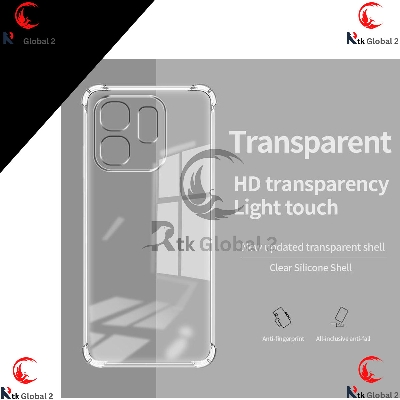 Picture of For Infinix Smart 9 Hot 50i Luxury Crystal Clear Case Soft Silicone Shockproof Transparent Shell TPU Back Cover