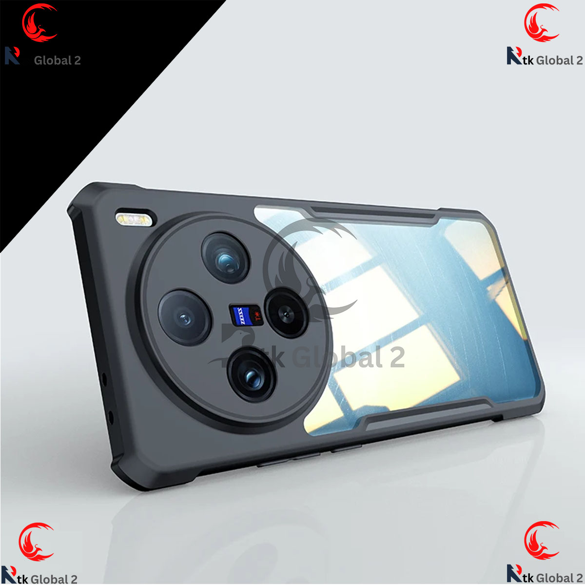 Picture of For VIVO X100 Pro Protective Black Border Crystal Clear Xundd Mobile Back Case Cover