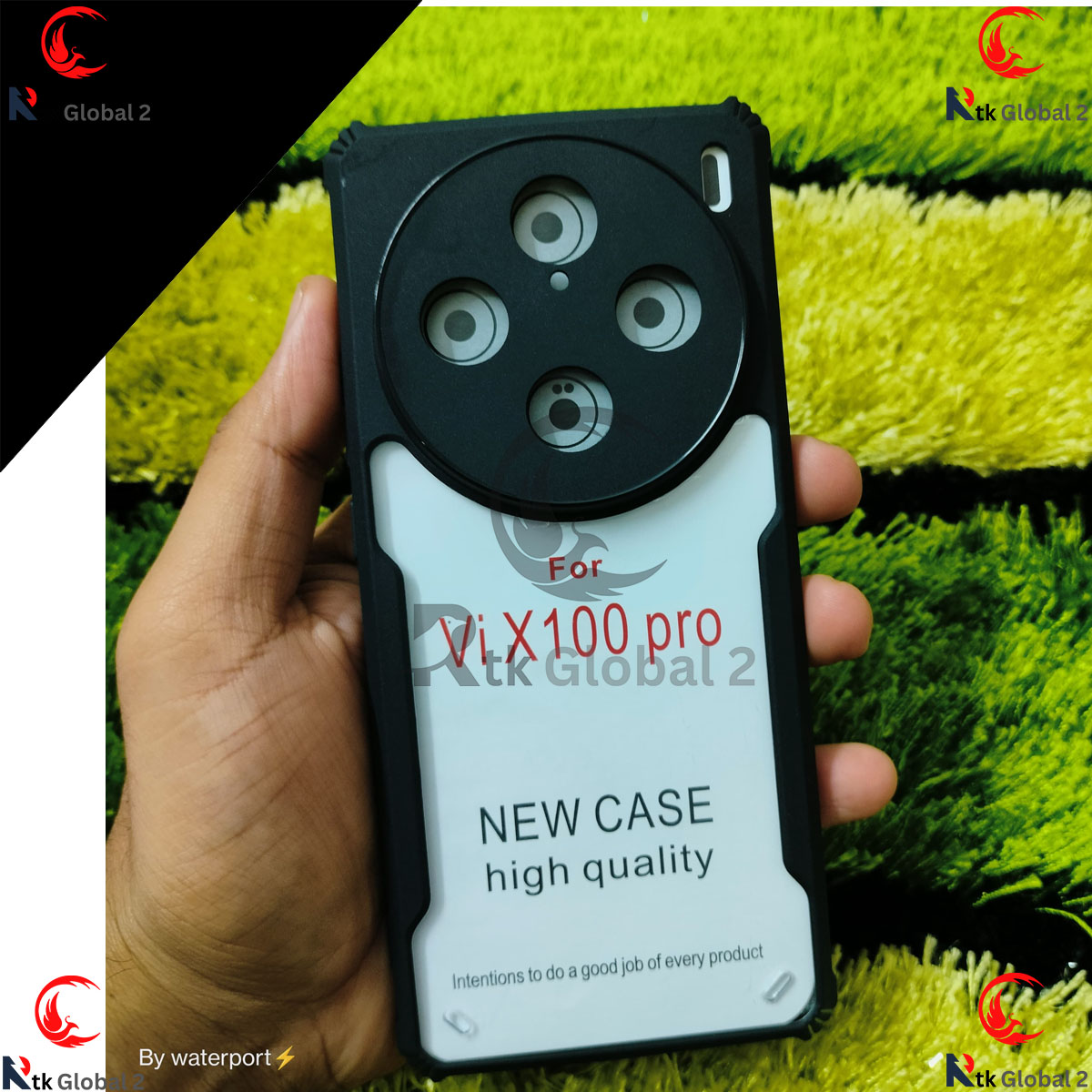 Picture of For VIVO X100 Pro Protective Black Border Crystal Clear Xundd Mobile Back Case Cover