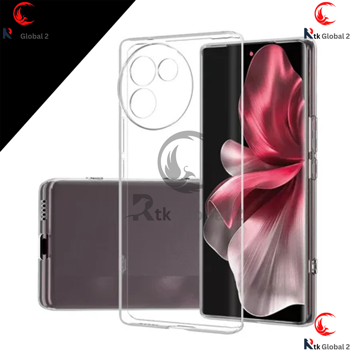 Picture of For Vivo V30E 5G Silicone Airbag cover Shockproof Transparent Protective Clear Back Cover TPU Case