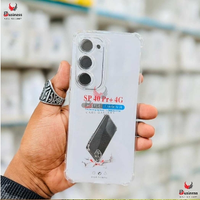 Picture of For Tecno Spark 40 Pro Plus + Airbag cover Shockproof Transparent Protective Clear Back Cover TPU Case