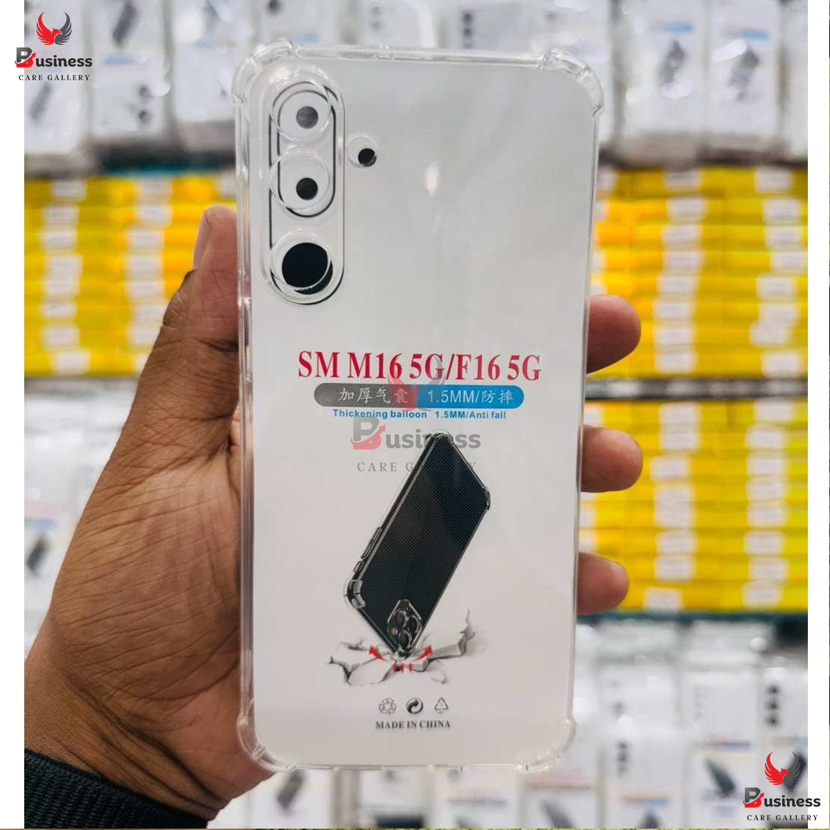 Picture of For Samsung Galaxy M16 5G/F16 5G Silicone Airbag cover Shockproof Transparent Protective Clear Back Cover TPU Case