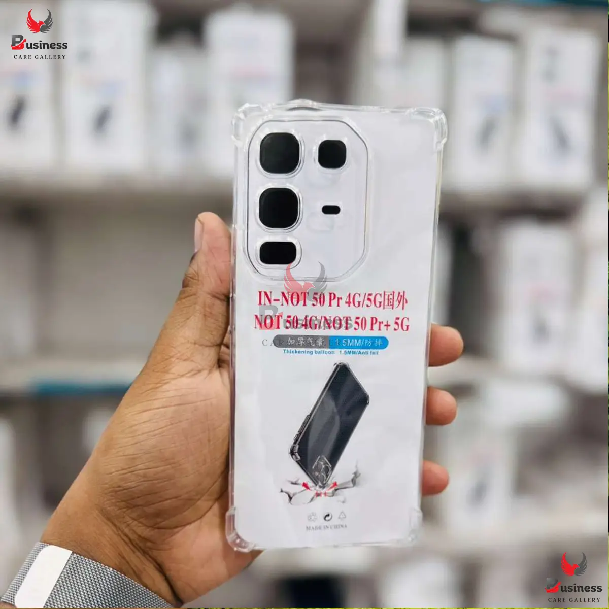 Picture of For Infinix Note 50 Pro 4G/5G / Note 50 4G / Note 50 Pro Plus + 5G Airbag cover Shockproof Transparent Protective Clear Back Cover TPU Case