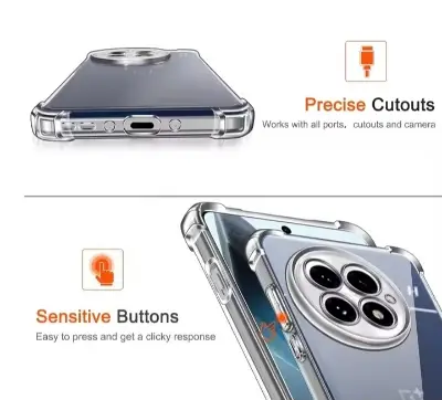 Picture of For Infinix Note 50 Pro 4G/5G / Note 50 4G / Note 50 Pro Plus + 5G Airbag cover Shockproof Transparent Protective Clear Back Cover TPU Case