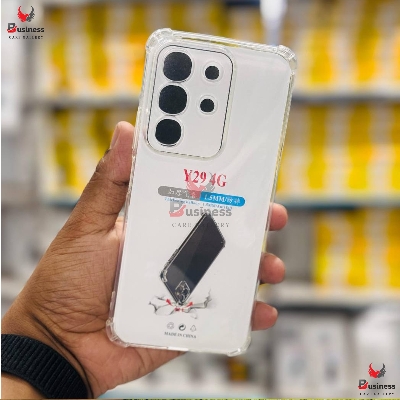 Picture of For Vivo Y29 4G Luxury Crystal Clear Case Soft Silicone Shockproof Transparent Shell TPU Back Cover