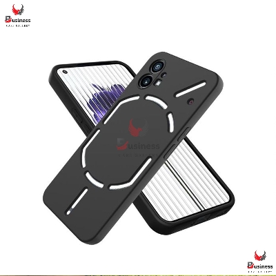 Picture of Nothing Phone 1 Back Cover With Metal Frame Camera Protection Back Case Magsafe Design With Silicone Rubber Protecive Premium Back Case NothingPhone1