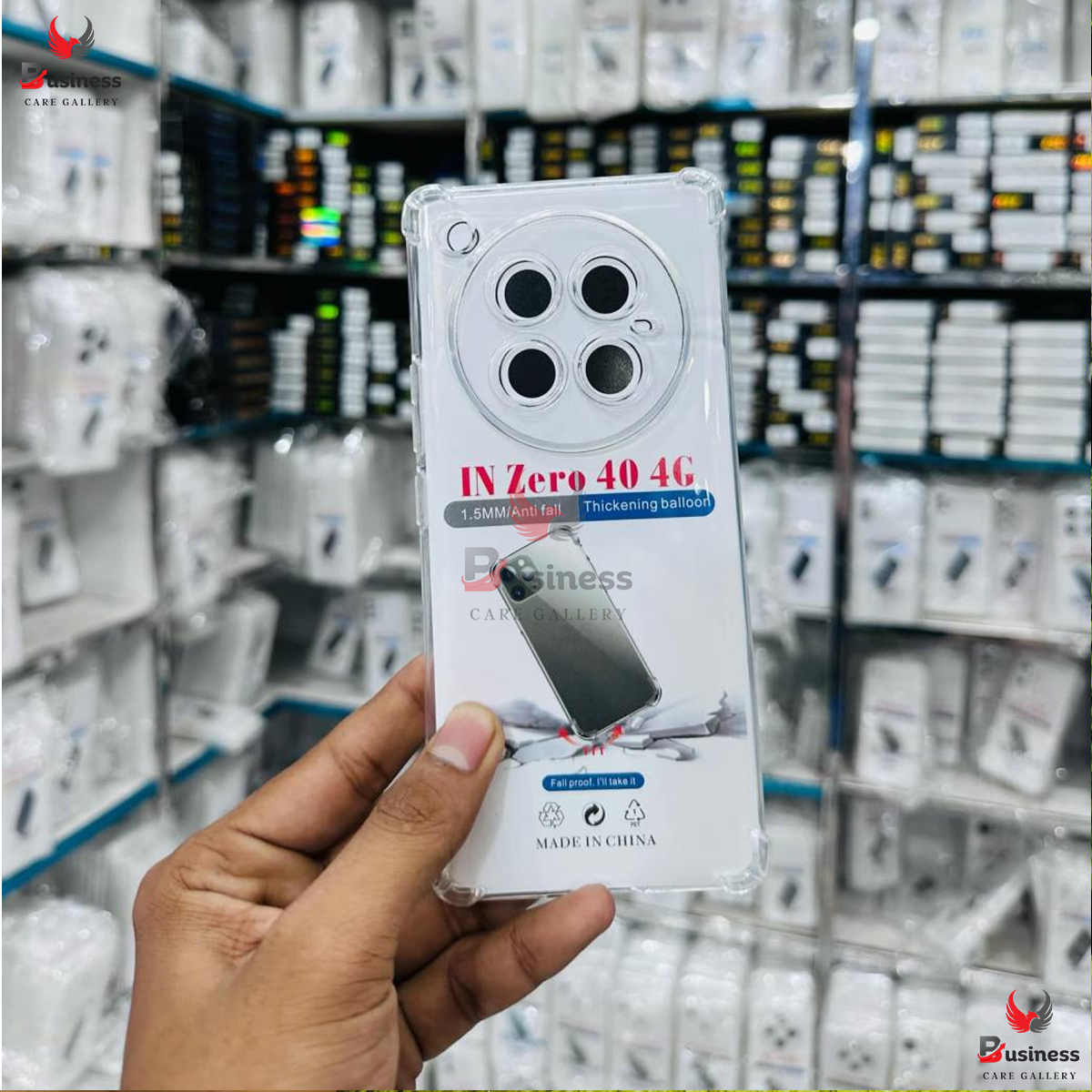 Picture of For Infinix Zero 40 4G Luxury Crystal Clear Case Soft Silicone Shockproof Transparent Shell TPU Back Cover