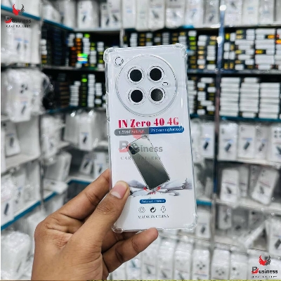 Picture of For Infinix Zero 40 4G Luxury Crystal Clear Case Soft Silicone Shockproof Transparent Shell TPU Back Cover