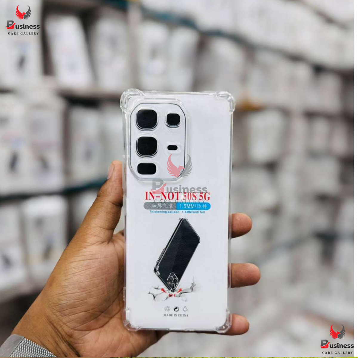 Picture of For Infinix Note 50s 5G Airbag cover Shockproof Transparent Protective Clear Back Cover TPU Case