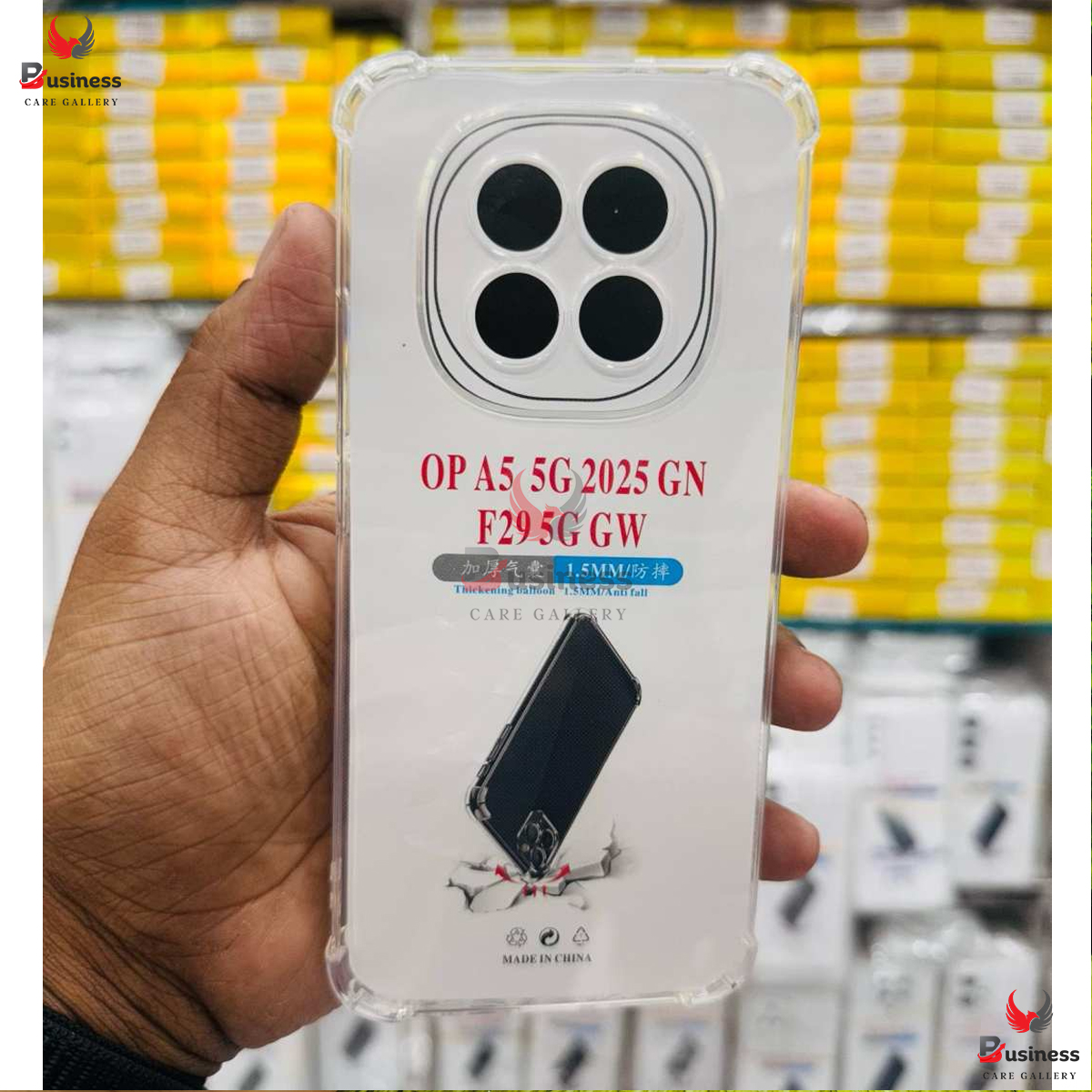 Picture of For Oppo A5 5G 2025 / F29 5G Global Silicone Airbag cover Shockproof Transparent Protective Clear Back Cover TPU Case