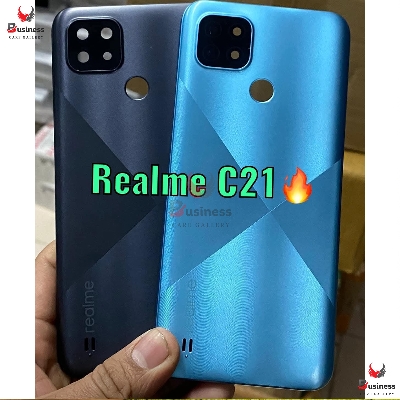 Picture of Replacement Backshell For Realme C21 Back Battery Cover Rear Panel Door Housing Case - Camera - Phone Back Cover