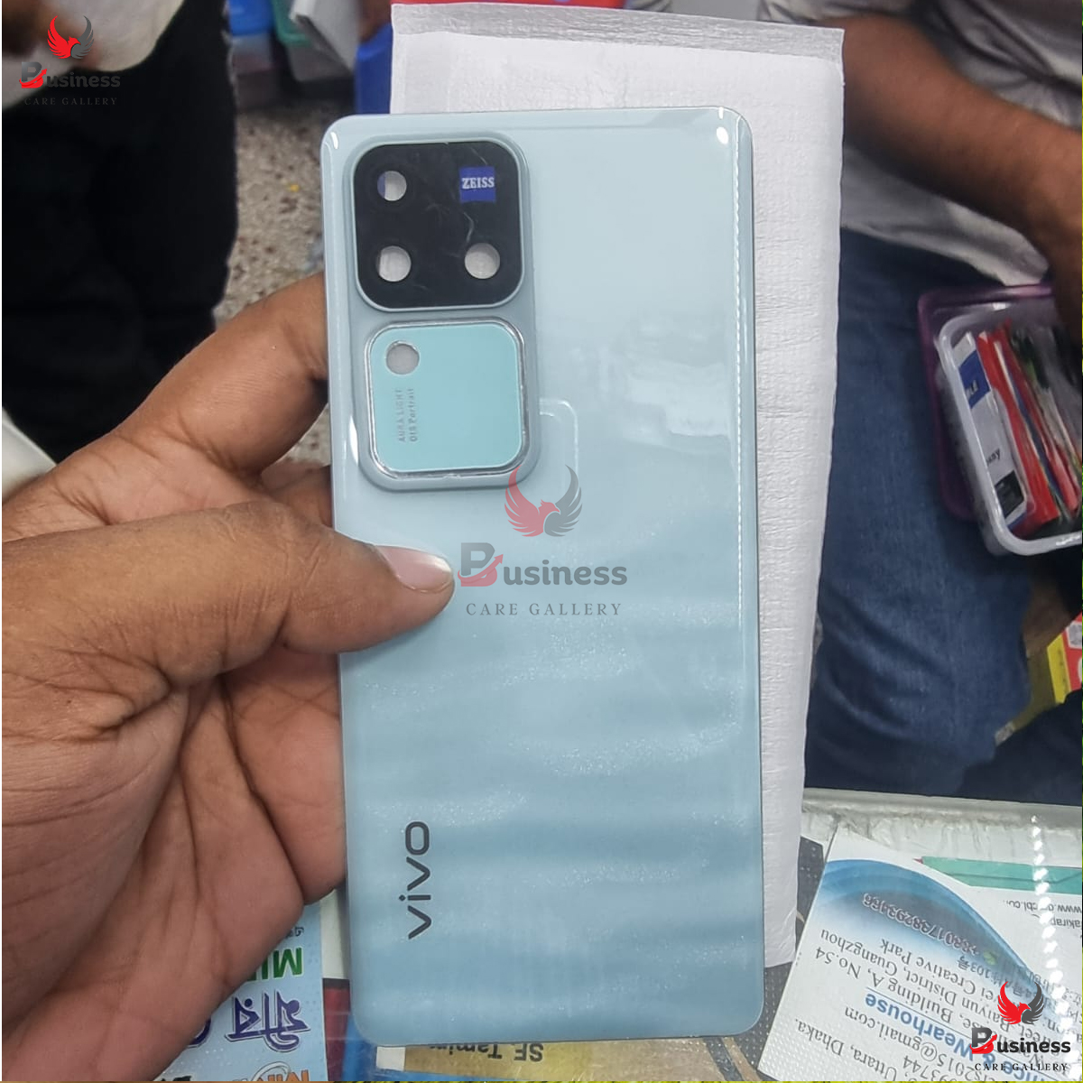 Picture of Replacement Backshell Panel for Vivo V30 Pro -  100 % Original Battery Back Door Housing Cover With Camera lens