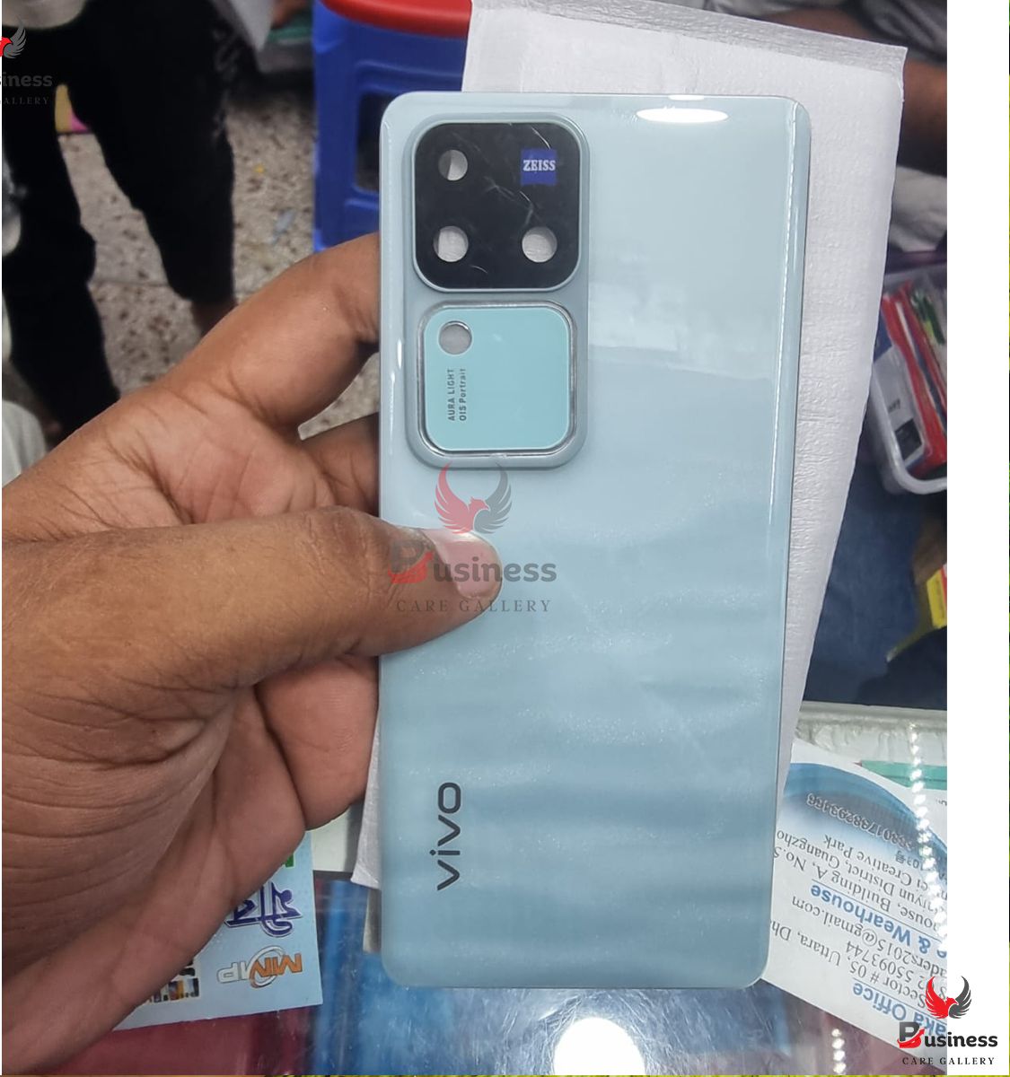Picture of Replacement Backshell Panel for Vivo V30 Pro -  100 % Original Battery Back Door Housing Cover With Camera lens