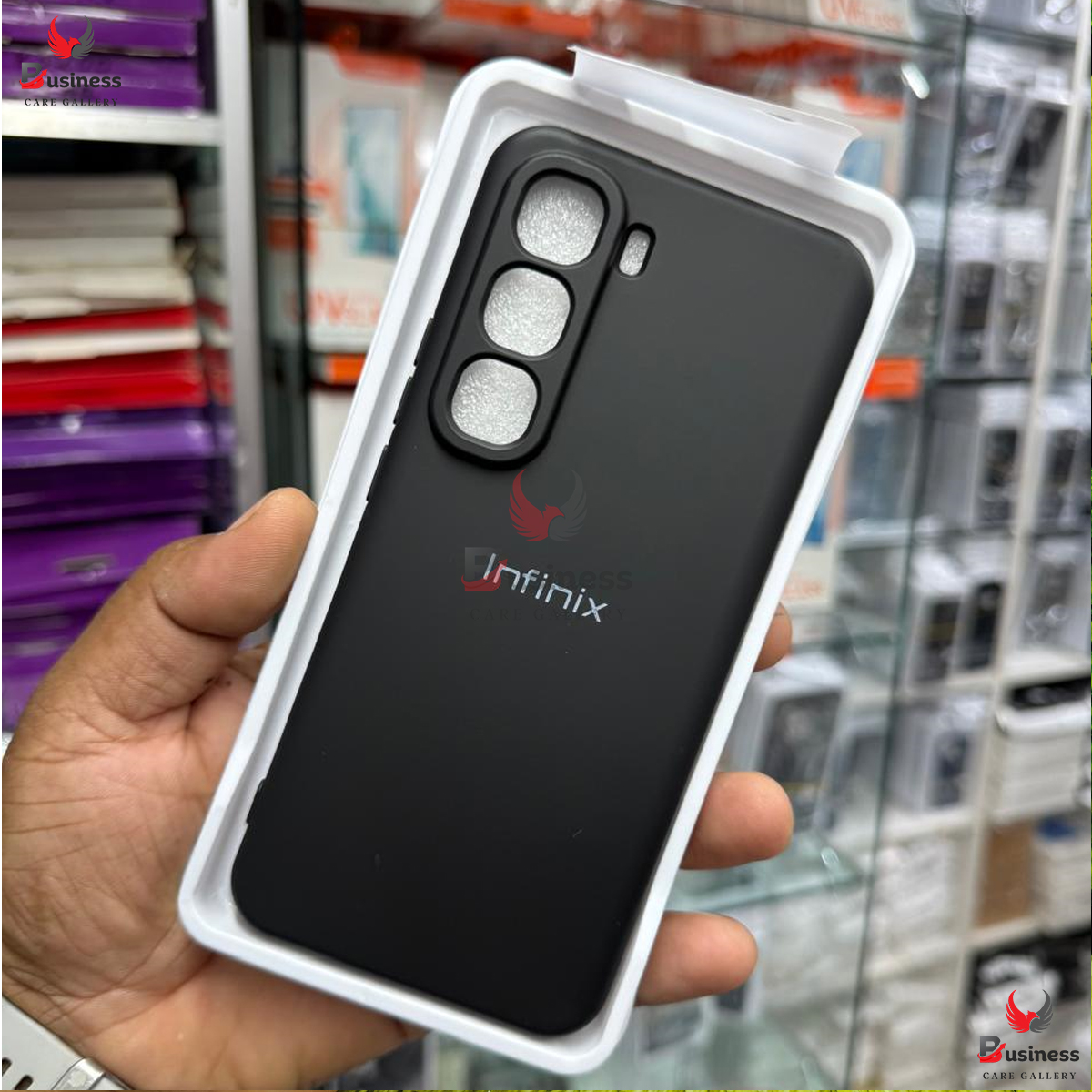 Picture of Infinix Hot 60 pro / Hot 60 pro plus unique silicone fiber premium back cover - Original