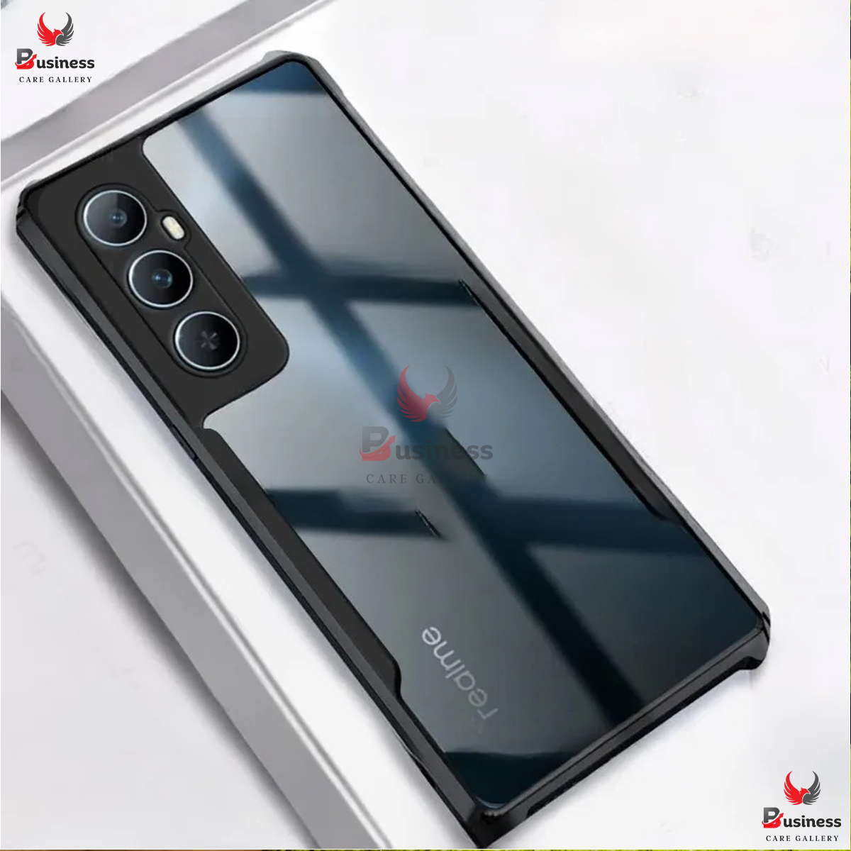 Picture of For Realme C65 4g Xunddu Shockproof TPU Bumper Clear Acrylic Mobile Phone Case Back Cover