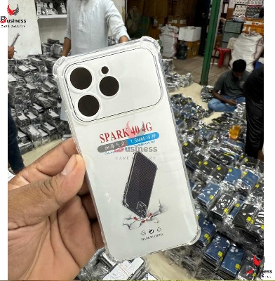 Picture of Tecno Spark 40 4G Premium Silicone Case Crystal Clear Soft TPU Ultra-Thin Transparent Flexible Protective Mobile Phone Back Cover