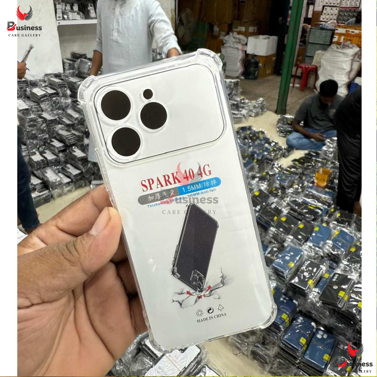 Picture of Tecno Spark 40 4G Premium Silicone Case Crystal Clear Soft TPU Ultra-Thin Transparent Flexible Protective Mobile Phone Back Cover