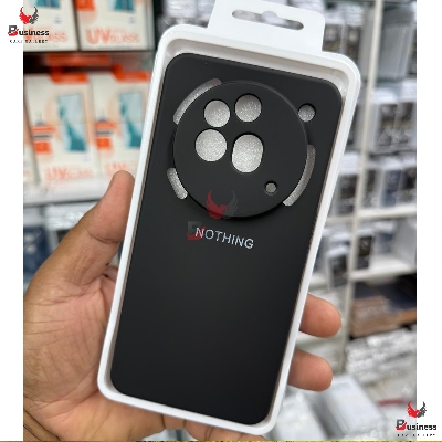 Picture of For Nothing Phone 3a pro Back Covers Luxury Liquid Silicone Shockproof Camera Protective Cases Durable And Reliable Phone Back Covers Black And Blue