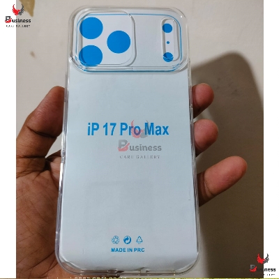 Picture of Apple iPhone 17 Pro Max Crystal Silicone Clear Transparent Shockproof Back Cover Phone case