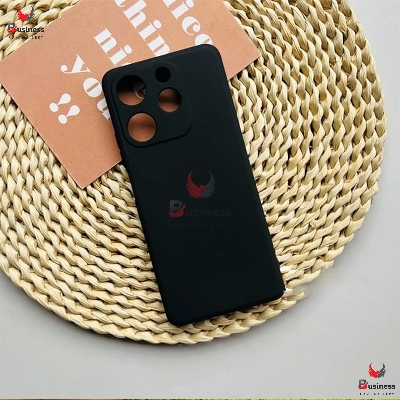 Picture of For Infinix Hot 40 / Hot 40 Pro Back Cover Liquid Silicone Soft Gel Rubber Shockproof Cover For Infinix Hot 40 Phone Case