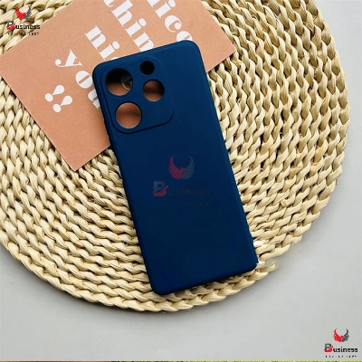 Picture of For Infinix Hot 40 / Hot 40 Pro Back Cover Liquid Silicone Soft Gel Rubber Shockproof Cover For Infinix Hot 40 Phone Case