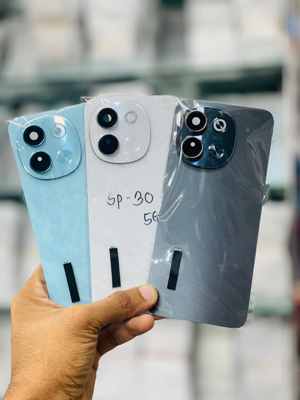 Picture of For Tecno Spark 30 5G Back Panel Housing + Camera Glass Back shell Replacement Spare Parts