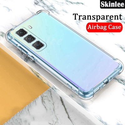 Picture of For Infinix Hot 50 4G - Reinforced Shockproof Cushion Back Clear Hybrid Transparent Sof Silicon AK Back Cover Casing