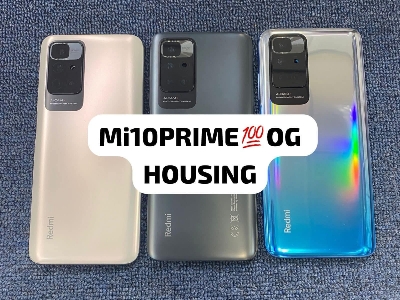 Picture of For Xiaomi Redmi 10 Prime Side Frame + Back Panel Housing + Camera Glass Back shell Replacement Spare Parts