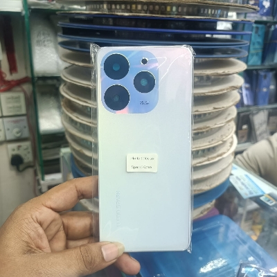 Picture of For Tecno Spark 10 Pro KI7 Side Frame + Back Panel Housing + Camera Glass Back shell Replacement Spare Parts