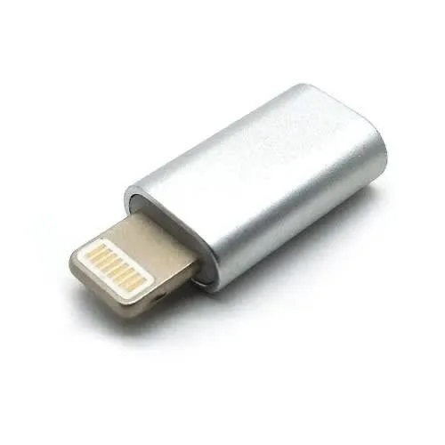 Picture of I.Phone Port to Micro USB Converter - White