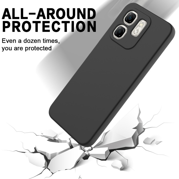 Picture of nfinix Smart 9 _ Smart 9 HD _ Hot 50i Back Cover Soft Matt Official Clothe Inside Liquid Silicon Case Camera Protection Phone Case for Infinix Hot 50i _ Smart 9 _ Smart 9 HD