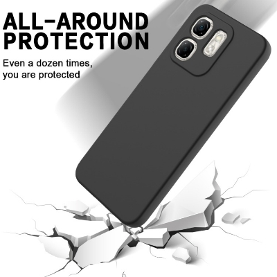Picture of nfinix Smart 9 _ Smart 9 HD _ Hot 50i Back Cover Soft Matt Official Clothe Inside Liquid Silicon Case Camera Protection Phone Case for Infinix Hot 50i _ Smart 9 _ Smart 9 HD