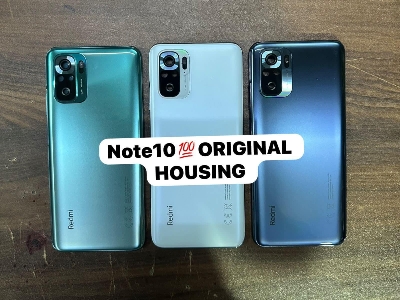 Picture of For Redmi Note 10 Side Frame + Back Panel Housing + Camera Glass Back shell Replacement Spare Parts