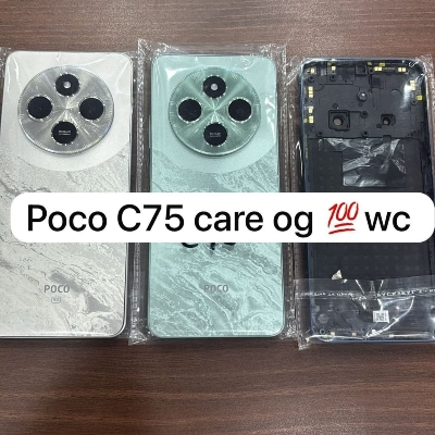 Picture of For Xiaomi Poco C75 Side Frame + Back Panel Housing + Camera Glass Back shell Replacement Spare Parts