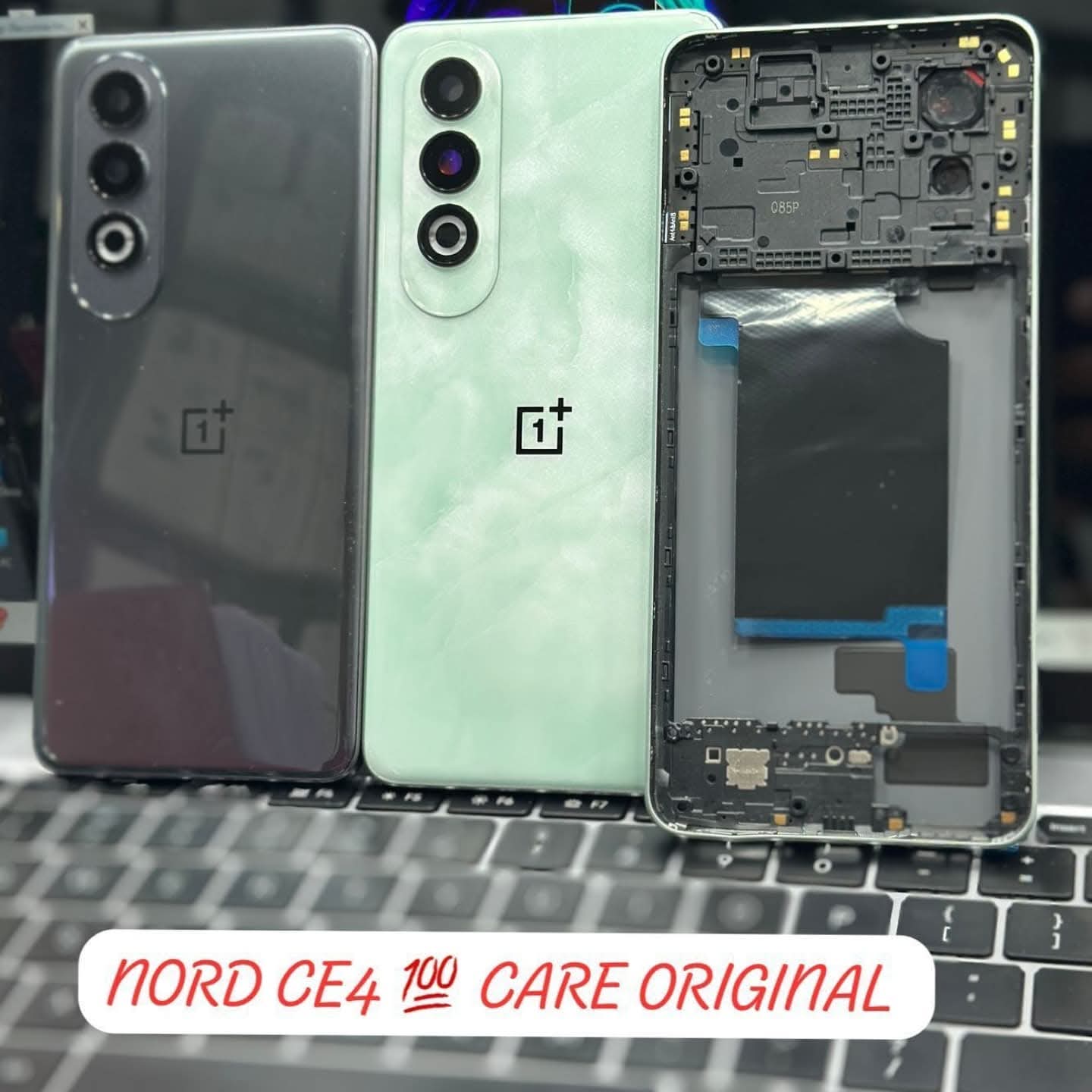 Picture of For OnePlus Nord CE4 Side Frame + Back Panel Housing + Camera Glass Back shell Replacement Spare Parts
