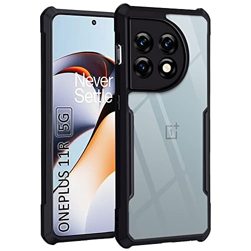 Picture of For OnePlus 11R Xundd Back Cover Reinforced Shockproof Cushion Back Clear Hybrid Transparent Hard Cover