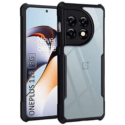 Picture of For OnePlus 11R Xundd Back Cover Reinforced Shockproof Cushion Back Clear Hybrid Transparent Hard Cover