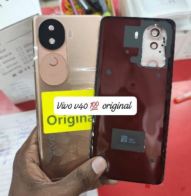 Picture of For vivo V40 Side Frame + Back Panel Housing + Camera Glass Back shell Replacement Spare Parts