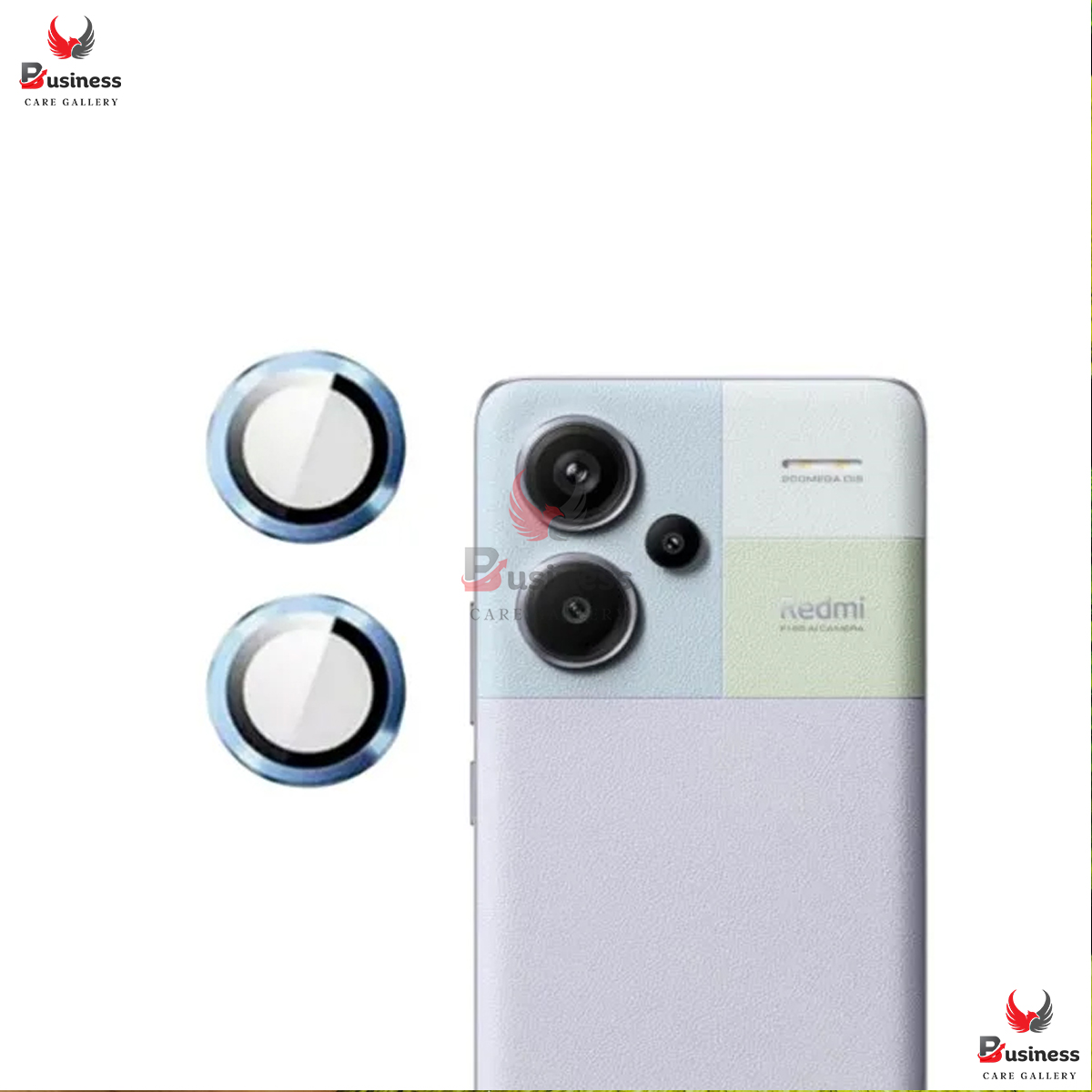 Picture of or Xiaomi Redmi Note 13 Pro+ Camera Lens Protector, Individual Metal Ring Tempered Glass Scratch Resistant Ultra-Thin HD Clear Lens